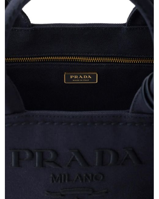 Prada Blue Large Jardinière Tote Bag