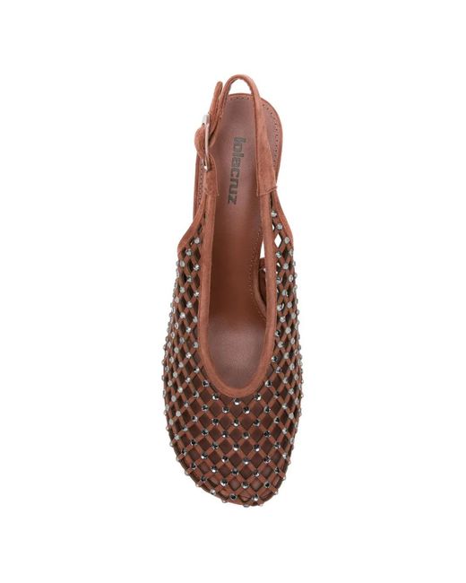 Lola Cruz Pink Bruna Studded Sandals