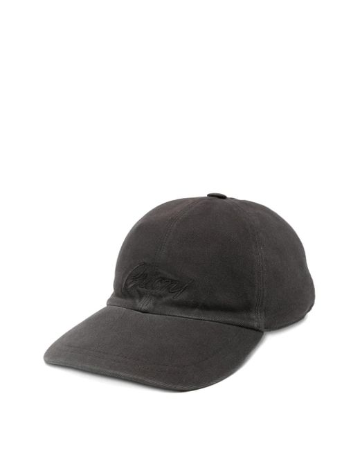 Brioni Black Logo-Embroidered Baseball Cap for men