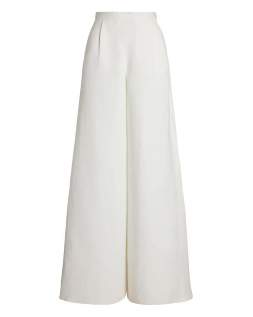 Ralph Lauren White Hose Mit Weitem Bein