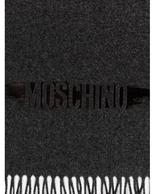 Sciarpa Con Frange di Moschino in Black