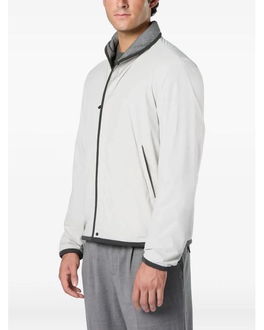 Sease Gray Reversible Zip-Front Jacket for men
