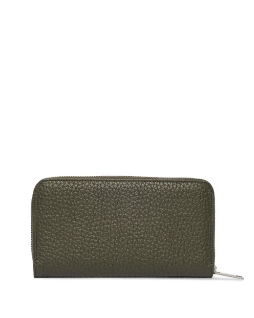 Orciani Green Large Zip-Around Wallet