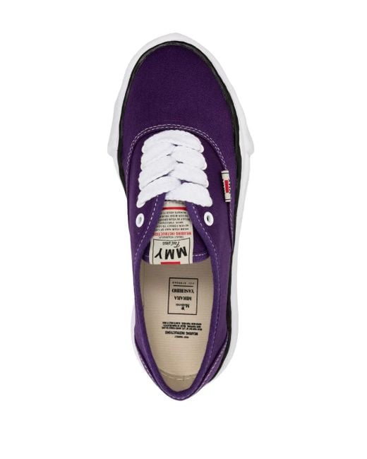 Maison Mihara Yasuhiro Purple Baker Og Sole Low-Top Sneakers