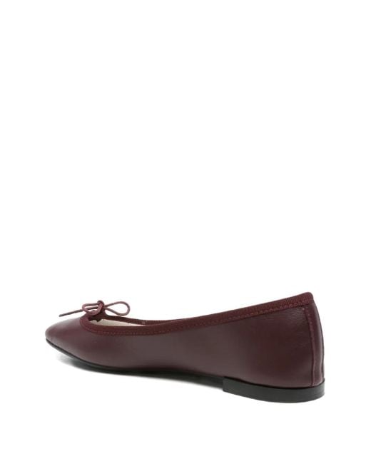 Repetto Brown Cendrillon Bow-Detail Ballet Flats