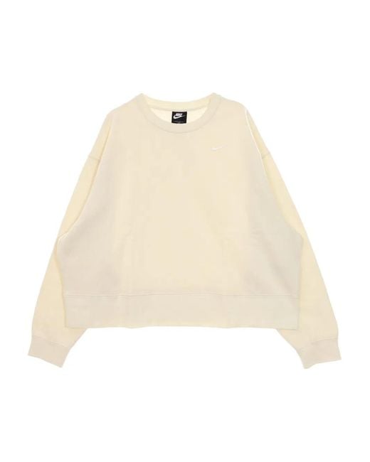 Nike Natural Logo-Embroidered Sweatshirt