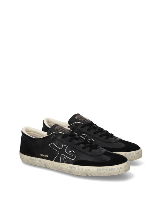 Premiata Black David Sneakers for men