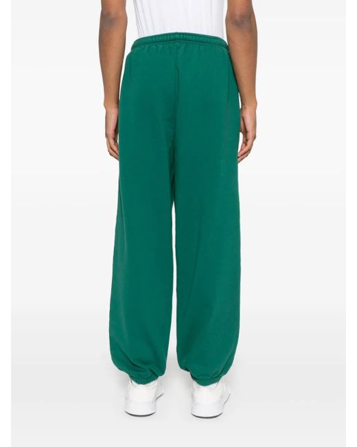 Arte' Green Heart-Logo Track Pants for men