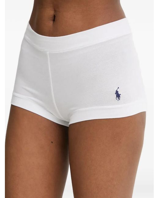 Polo Ralph Lauren White Logo-Embroidery Pajama