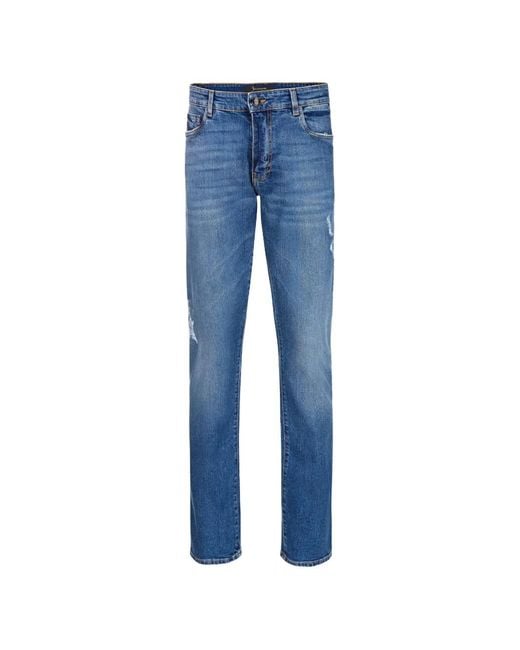 Billionaire Blue Jean À Coupe Droite for men