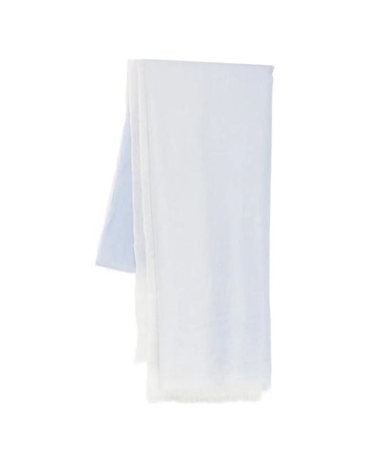 Écharpe En Cachemire À Effet Dégradé N.Peal Cashmere en coloris White