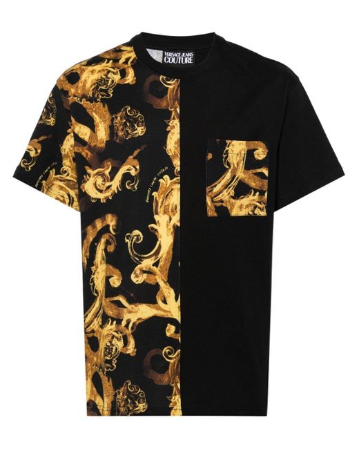 Versace Black Versace Jeans T-Shirts And Polos for men