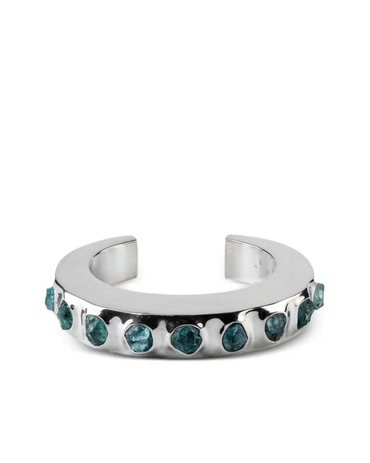 Parts Of 4 White Crescent Sterling Bracelet