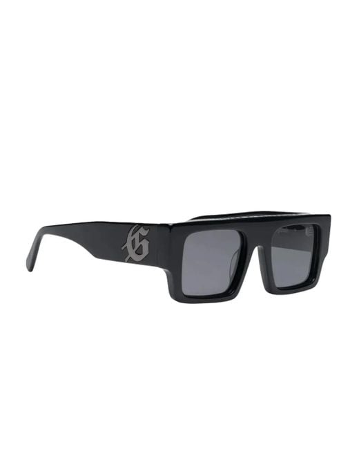Gafas de sol con montura cuadrada y logo Godspeed de hombre de color Black