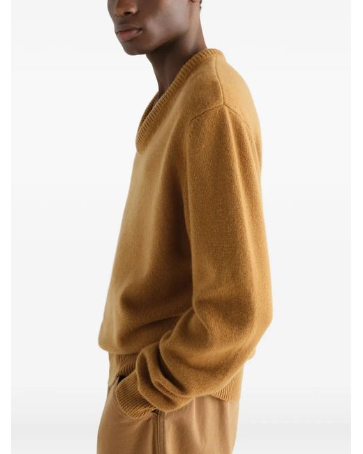 Lemaire Natural V-Neck Sweater