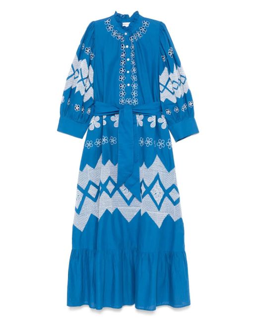 Antik Batik Blue Tolede Maxi Dress