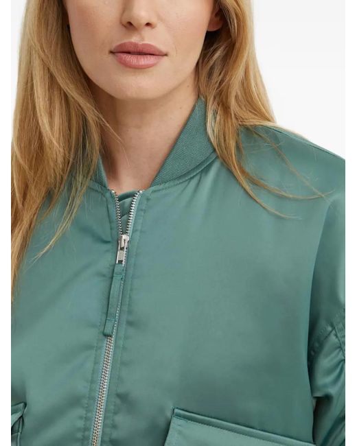 Levi's Green Flap-Pocket Bomber Jacket