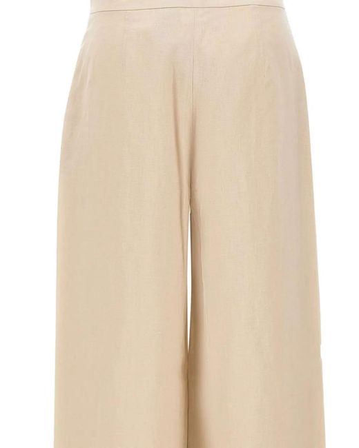 Max Mara Natural Tapioca Palazzo Trousers