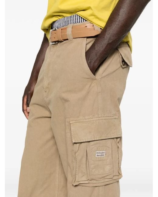 ERL Natural Woven Cargo Pants