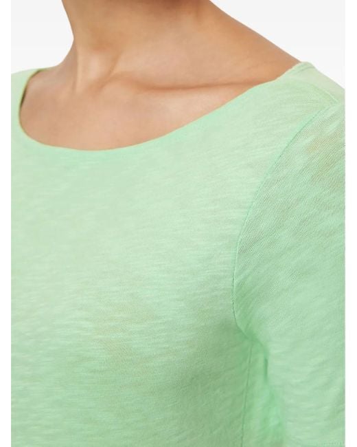 Marc O' Polo Green Boat Neck Short-Sleeve T-Shirt