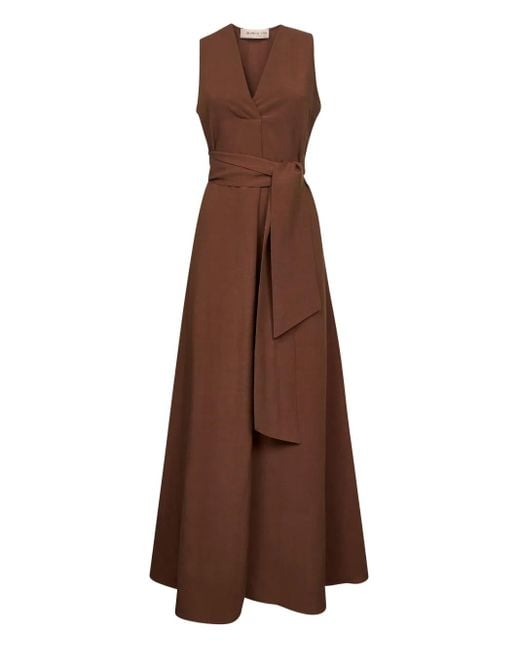 Blanca Vita ポプリン ドレス Brown