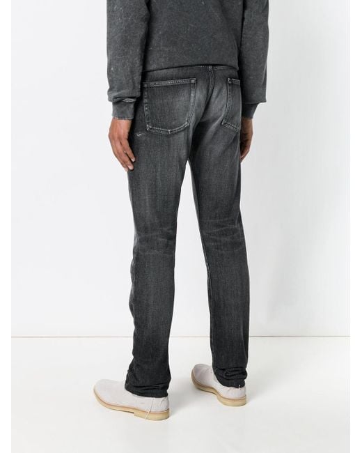 Saint Laurent Denim Jeans mit geradem Bein in Schwarz für Herren | Lyst DE