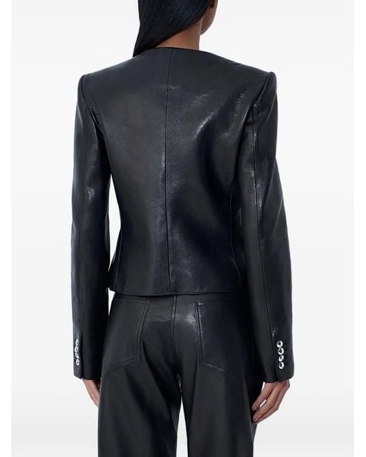 Khaite Black Nara Leather Jacket