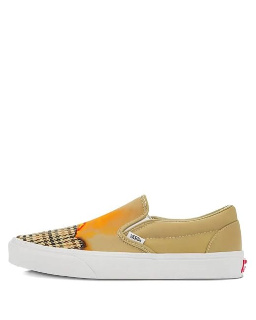 Vans Sneakers Met Pied-De-Poule Print in het Metallic voor heren