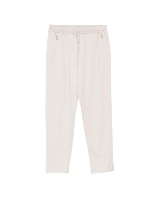 Eleventy White Pantalon À Lien De Resserrage for men