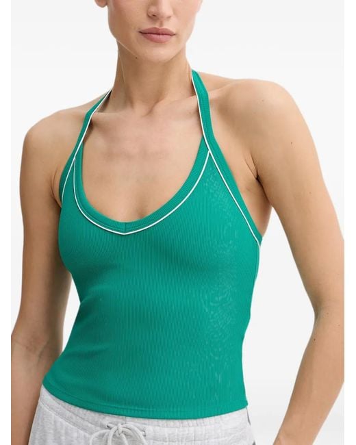 P.E Nation Green Layback Performance Tank Top