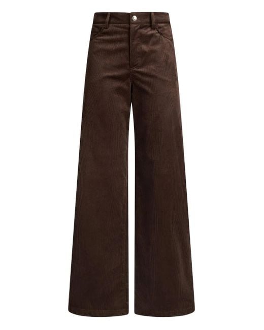 Liu Jo Ribfluwelen Broek in het Brown