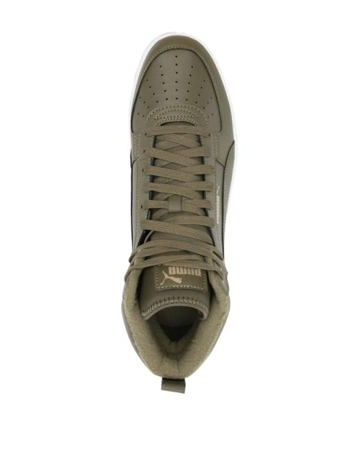 PUMA Brown Caven 2.0 High-Top Sneakers
