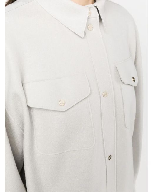 Camisa Con Botones Herno de color White