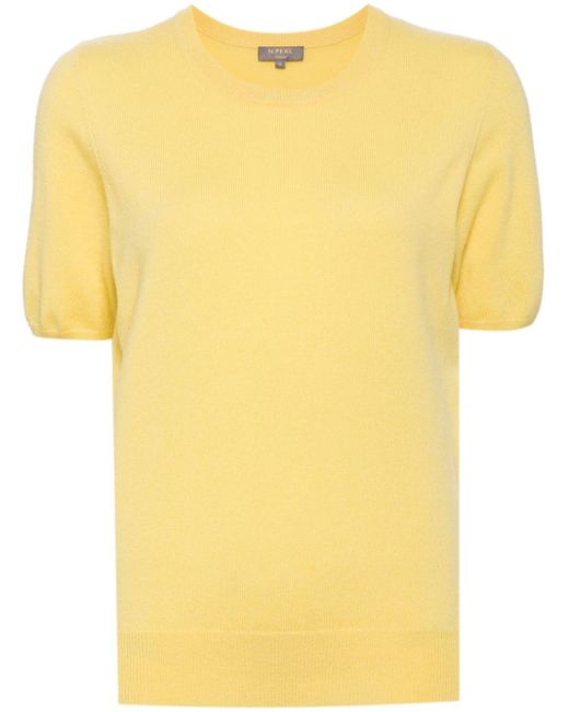 N.Peal Cashmere Yellow Milly Top aus Kaschmir
