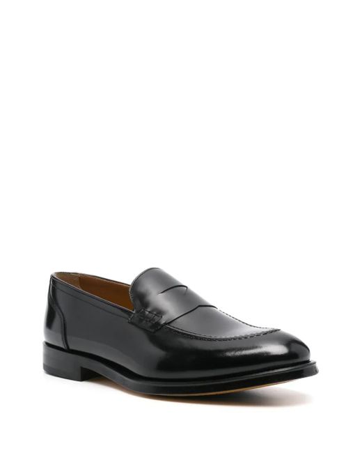 Doucal's Black Brushed Loafers for men