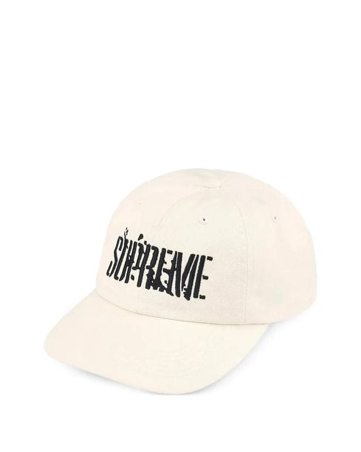 Supreme Splatter 6-Panel Baseballkappe in White für Herren