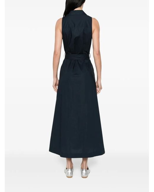 Woolrich Blue Cotton Chemisier Dress