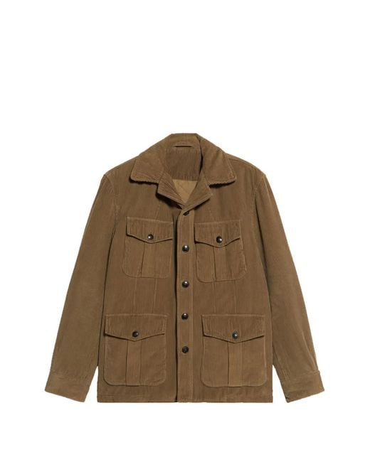 Fortela Brown Corduroy Jacket for men