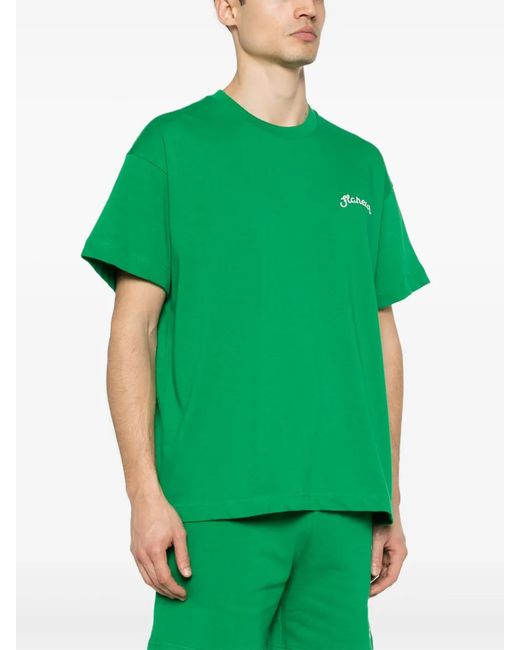 flâneur Green Signature Cotton T-Shirt for men
