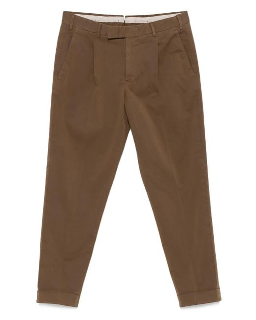 メンズ PT Torino カフスヘム パンツ Brown