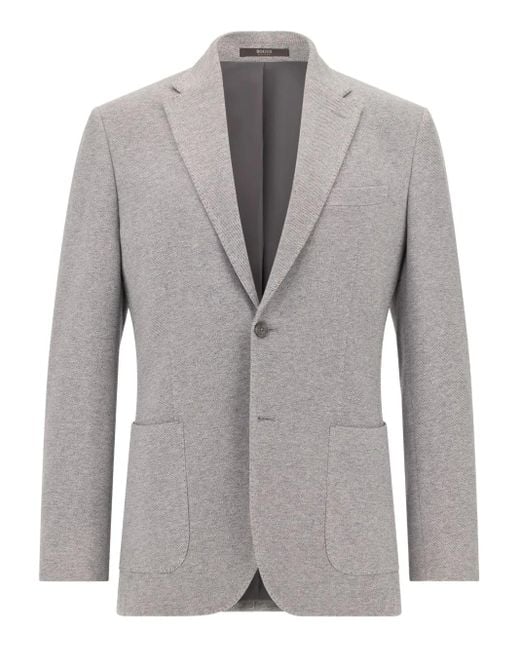 メンズ Boggi シングルジャケット Gray