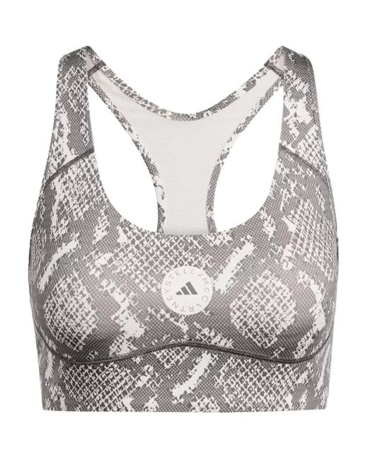 Adidas By Stella McCartney Power Impact スポーツブラ Gray