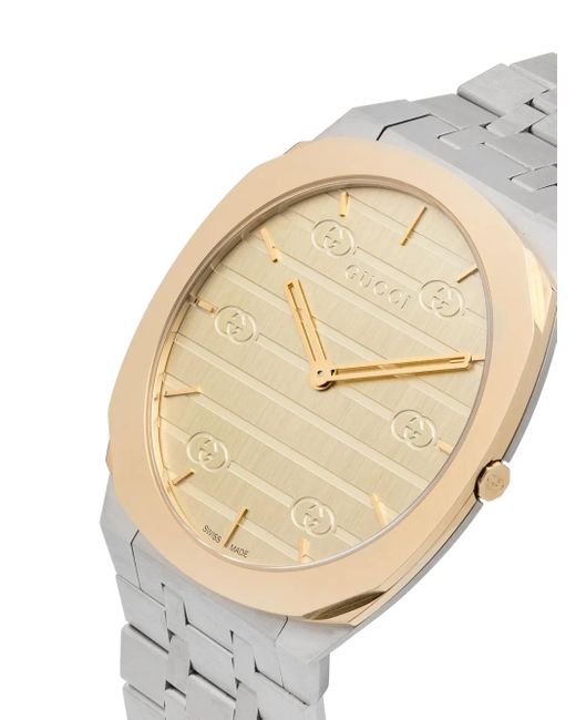 Gucci White 25H 38Mm