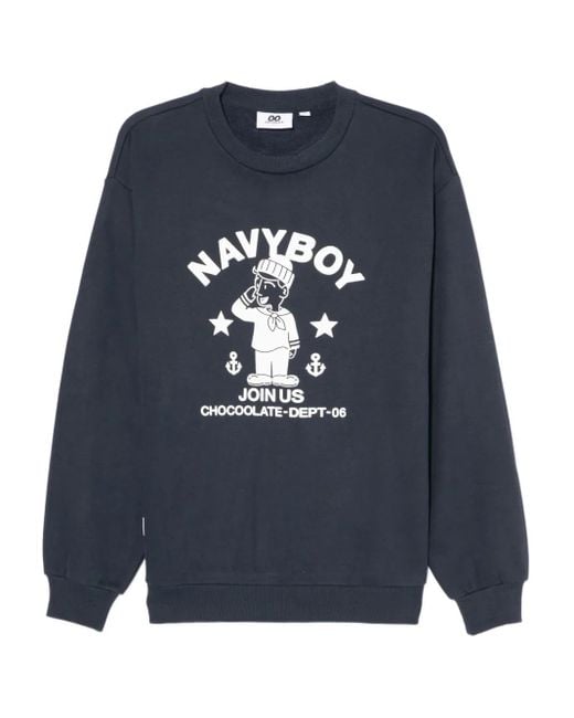 メンズ Chocoolate ロゴ スウェットシャツ Blue