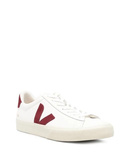 Veja Pink Campo Logo-Patch Sneakers