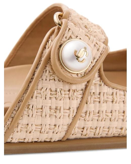 Sandales Fayence Jimmy Choo en coloris Natural
