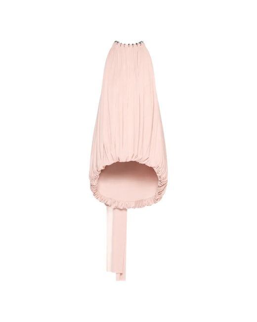 Chats by C.Dam Pink Draped Halter Top