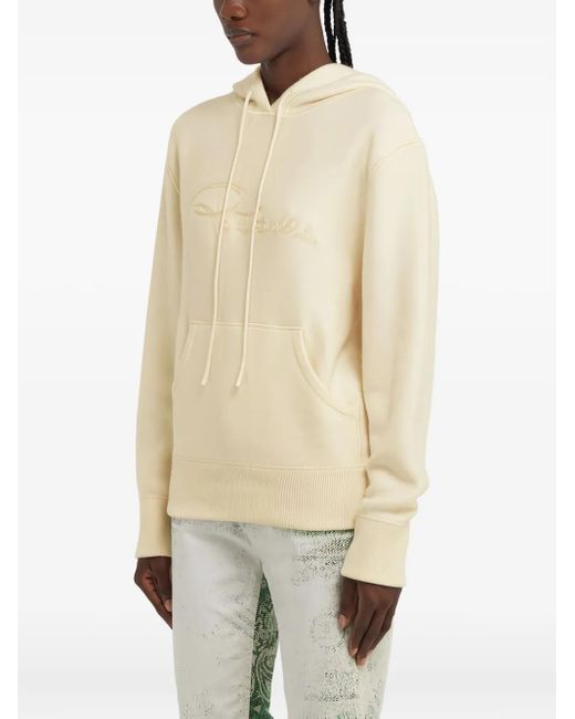 Roberto Cavalli White Embroidered Hoodie