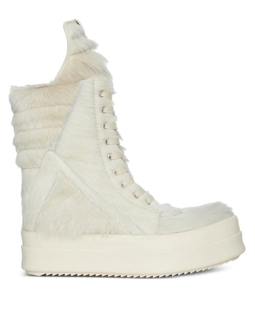 Rick Owens Natural Mega Geobasket Sneakers for men