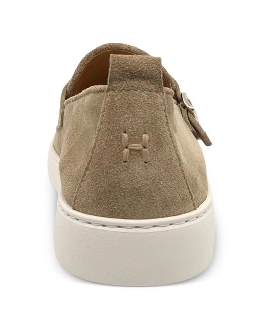 Henderson Natural Double-Strap Suede Loafers for men